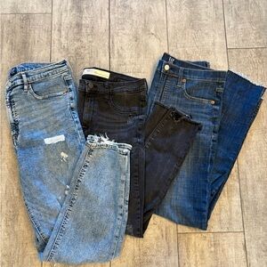 Gap Women’s Blue and Black Jeans Pack - Mixed Denim Styles
